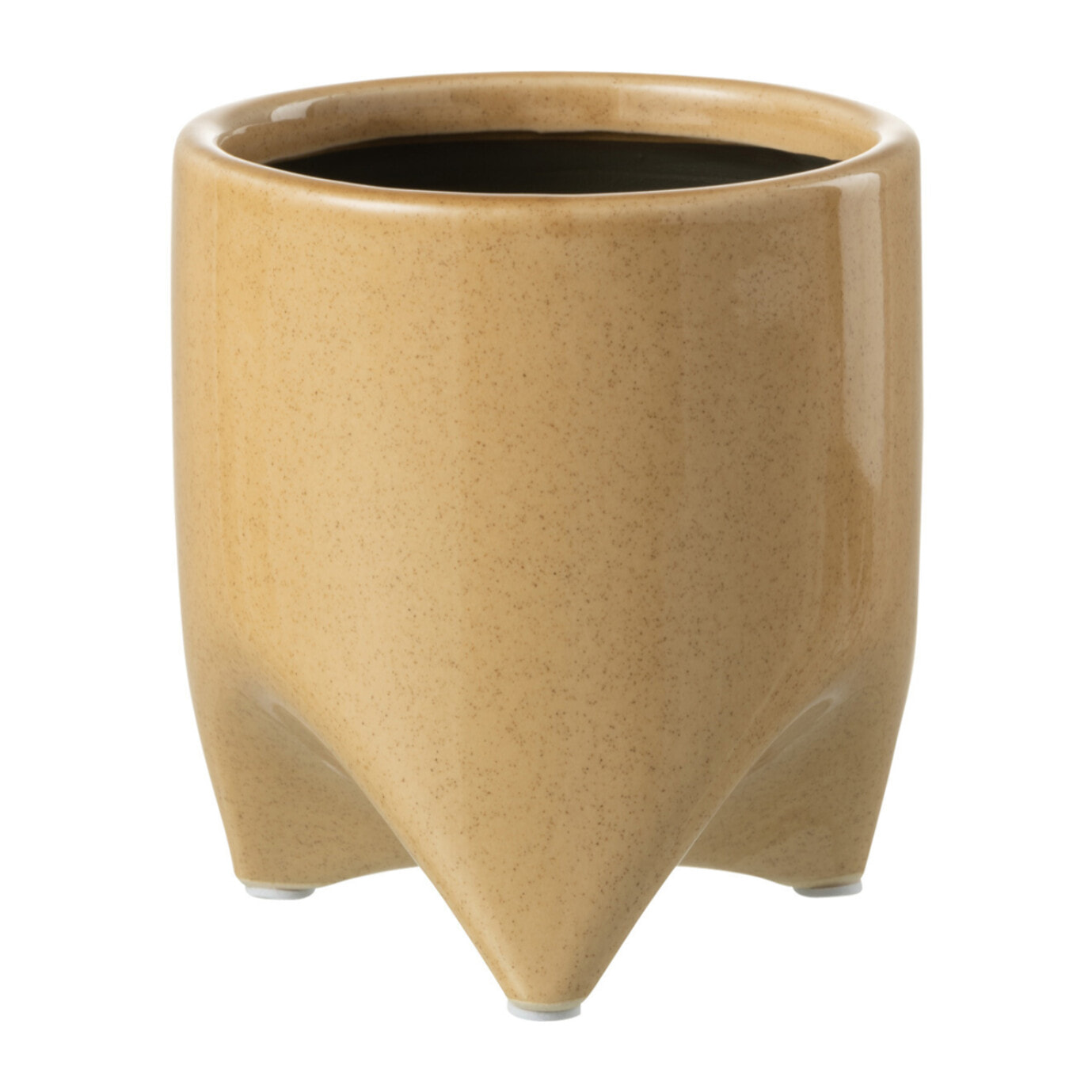 J-Line cache-pot Helia - céramique - brun clair - small - 2 pièces - Ø 12.5 cm