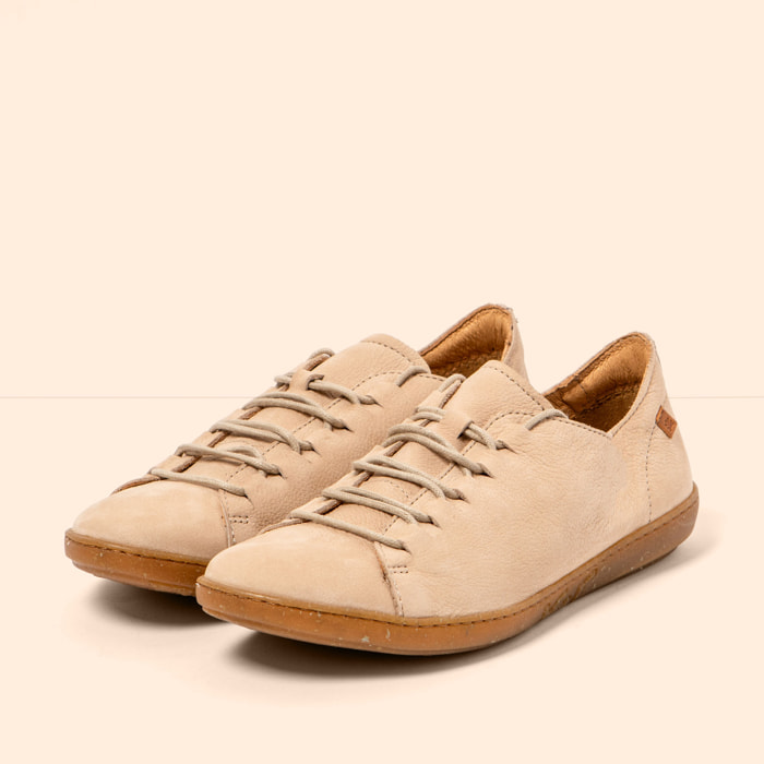 Zapatos N5368 NOBUCK CREAM/ CORAL color Cream