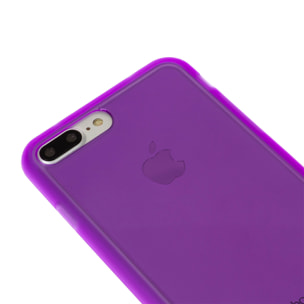 DAM CUSTODIA IN TPU TRASPARENTE CON COLORE IP 7 PLUS / IP8 PLUS 815 Cm. Viola