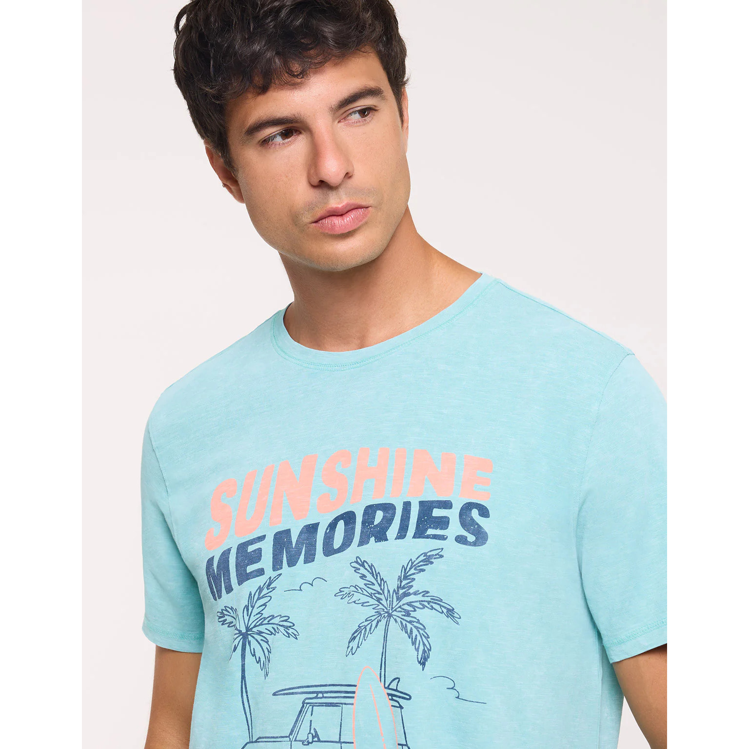 Camiseta Manga Corta Azul - Bayside