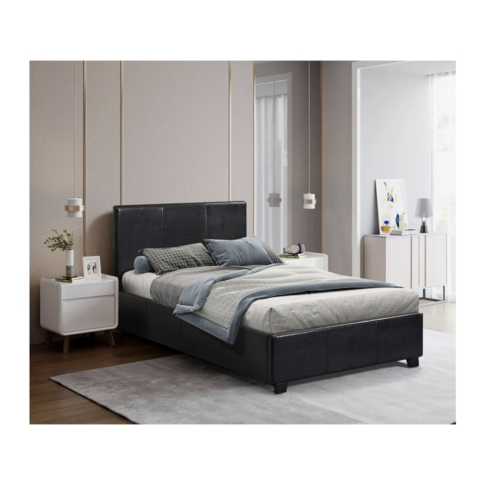 Lit avec coffre "Carla" - 90 x 190 cm - Noir