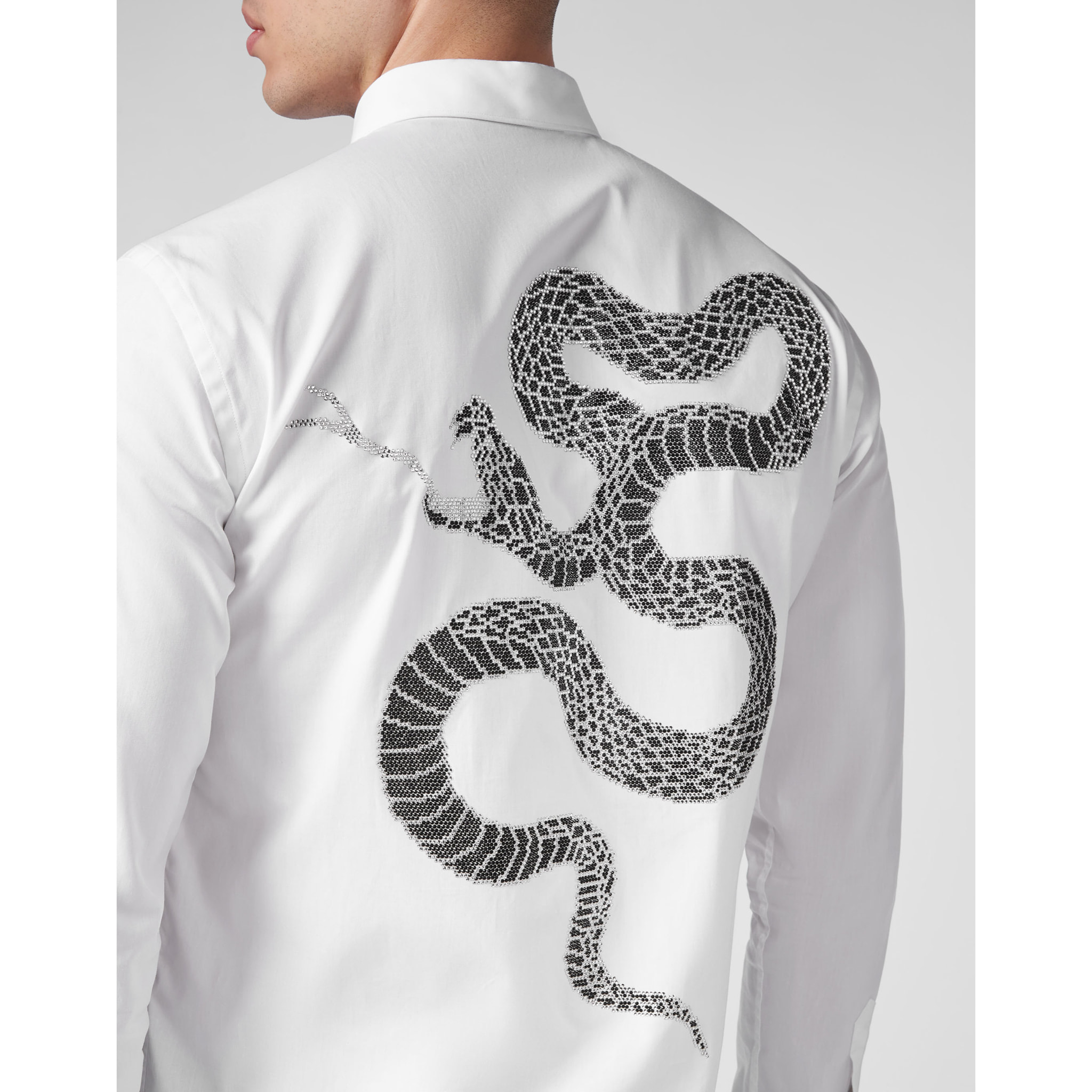 PHILIPP PLEIN Camicia dal taglio slim SNAKE