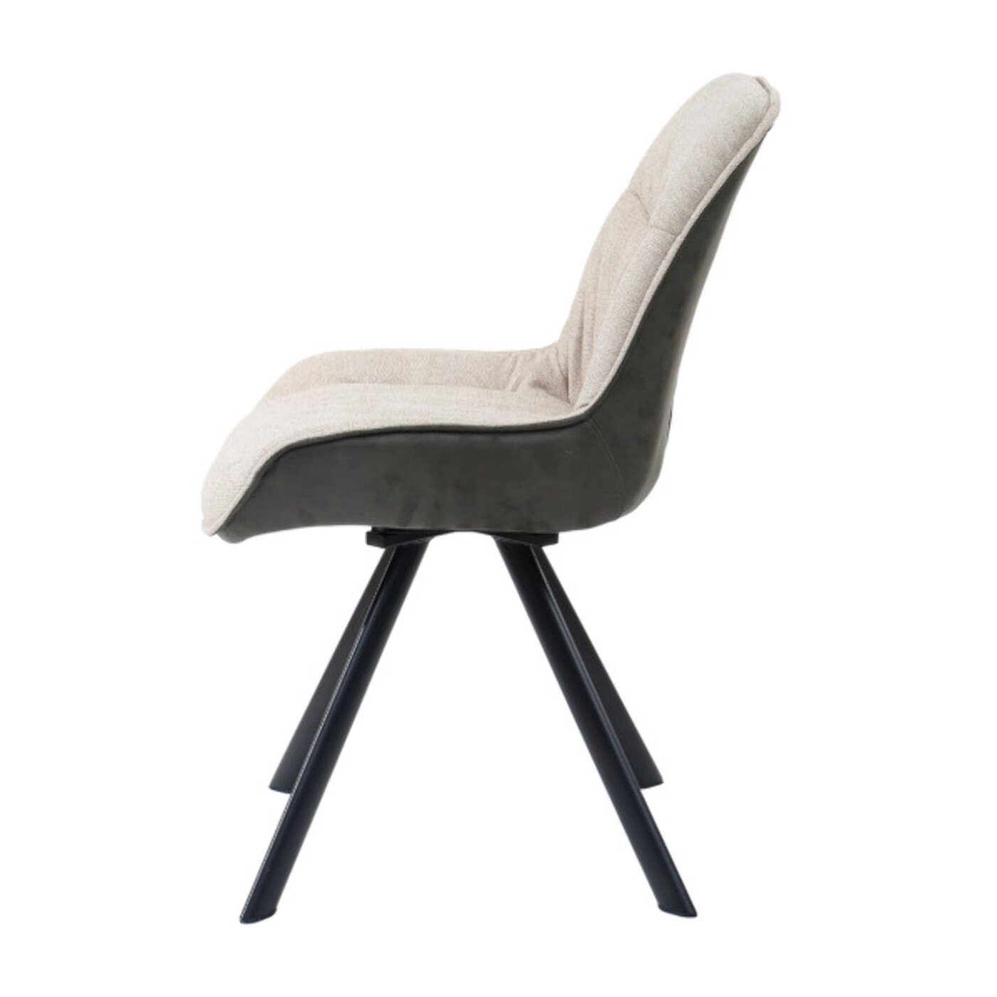 Chaise pivotante écru 180° design moderne et confortable - GABIN