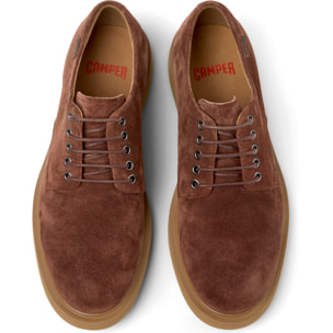 Scarpe stringate - CAMPER Norman - Marrone - Pelle scamosciata