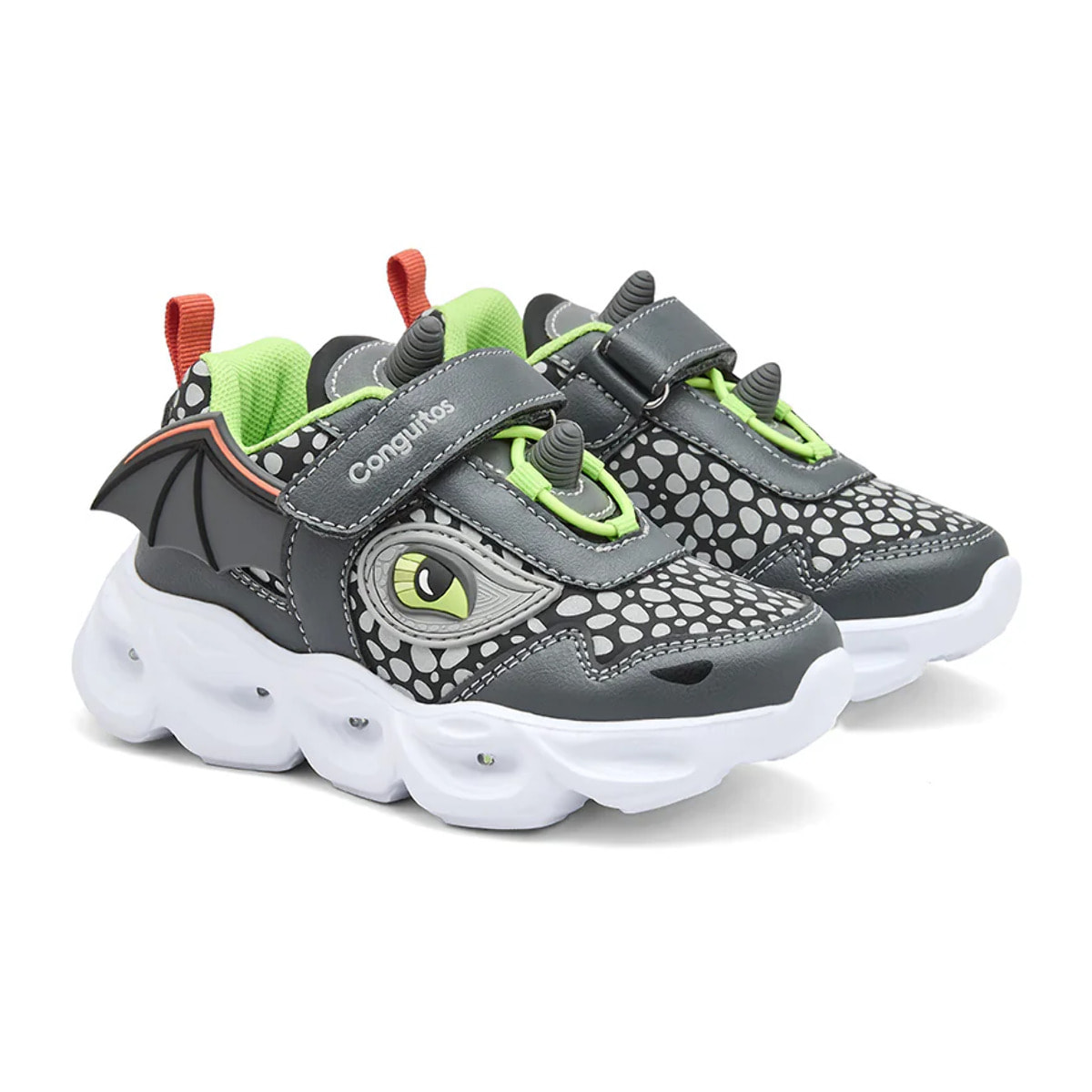 Zapatillas De Luces De Niño Con Dragón