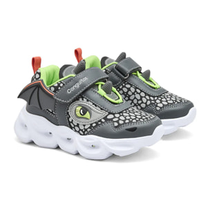 Zapatillas De Luces De Niño Con Dragón