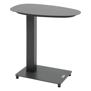 Table d'appoint de jardin "Venuzia" graphite 50 x 50cm en aluminium