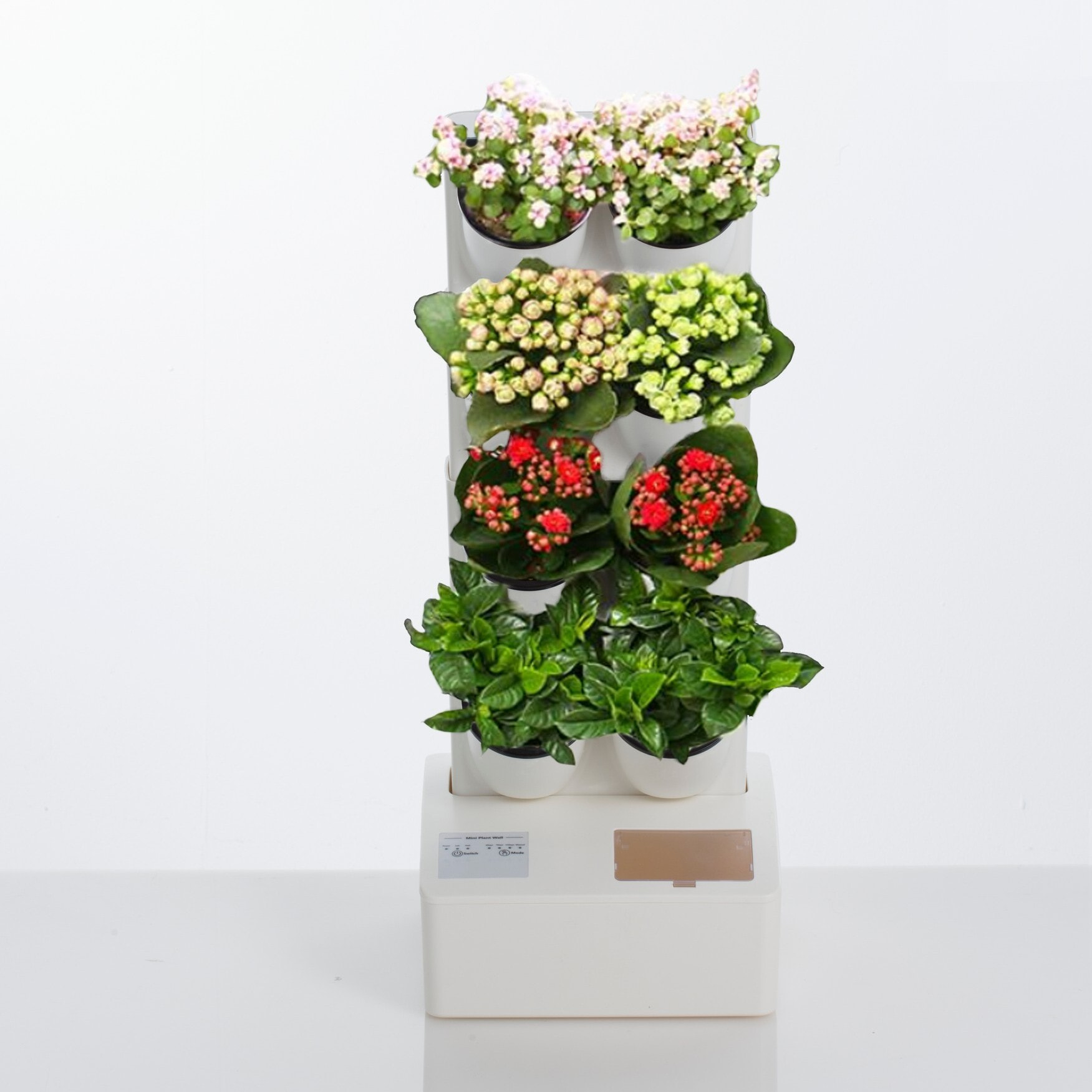 Objet de décoration Tomasucci BUSH-8, en polypropylène, blanc, 26 × 24 × 63,5 cm