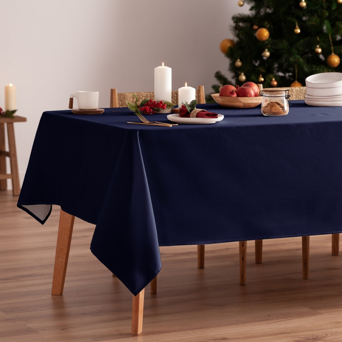 Mantel antimanchas CHRISTMAS AZUL