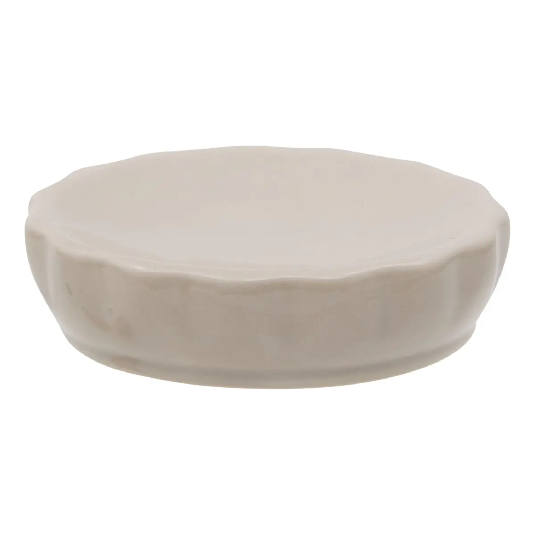 Porte-savon Colorama en céramique D.11cm beige