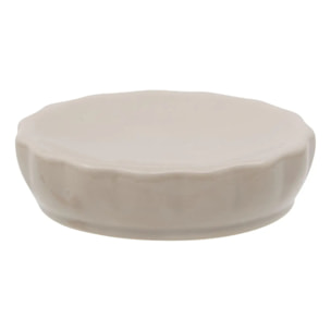 Porte-savon Colorama en céramique D.11cm beige