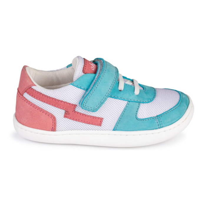DEPORTIVO RAYO BAREFOOT BLANCO/TURQUESA – FRESCURA Y FLEXIBILIDAD