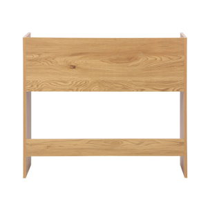 Bureau décor bois 2 casiers de rangement chêne - L 90 x P 45 x H 78 cm - Jules