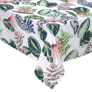 Mantel antimanchas 100% algodón TROPALM - varios tamaños disponibles -