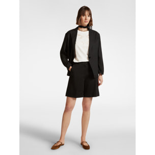 Elena Mirò - Blazer in lino - Nero