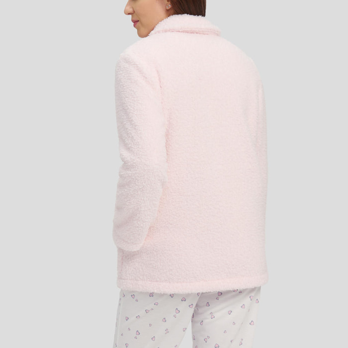 Bata corta rosa