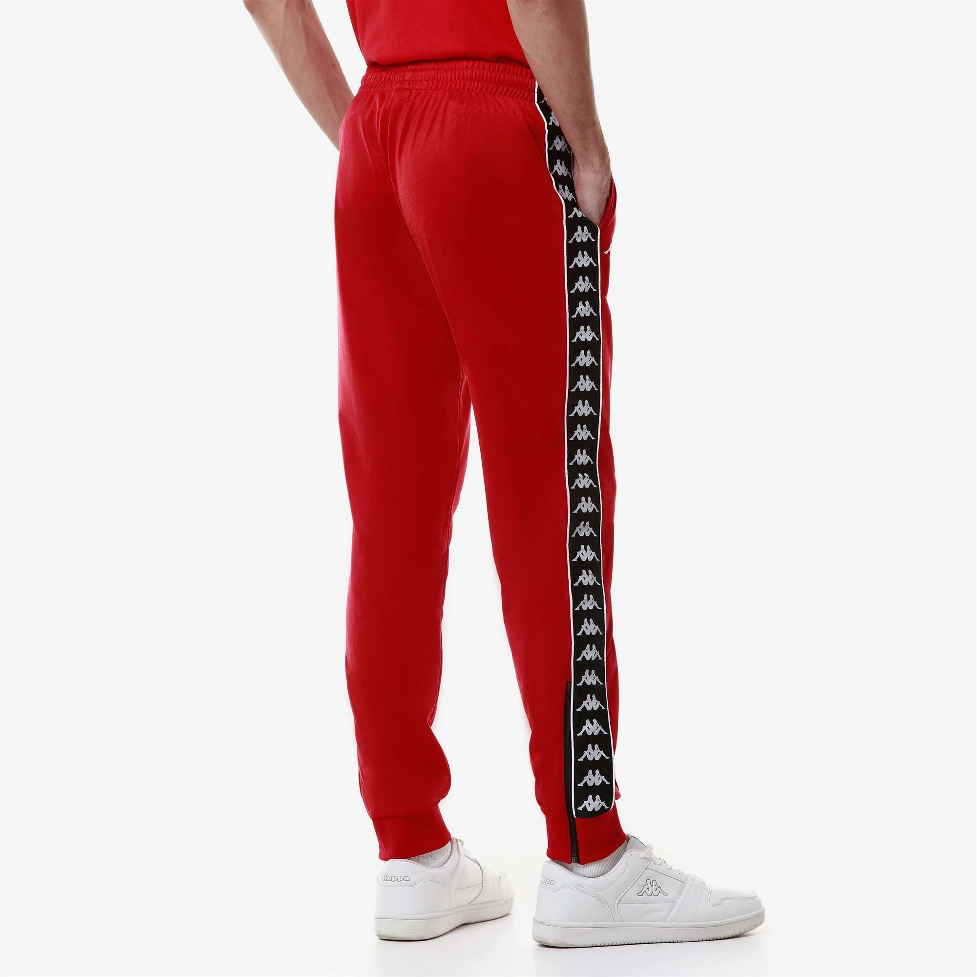 Kappa - Pantaloni Bambino Rosso - 222 Banda Rastoria Slim