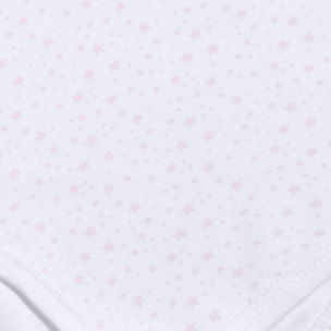 Body bebé manga larga cuello estrellitas