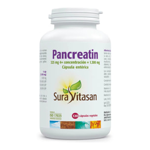 Pancreatin, Sura Vitasan, 120 cápsulas