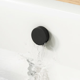 Vidage de baignoire PAINI remplissage par le trop plein 90 cm Noir mat