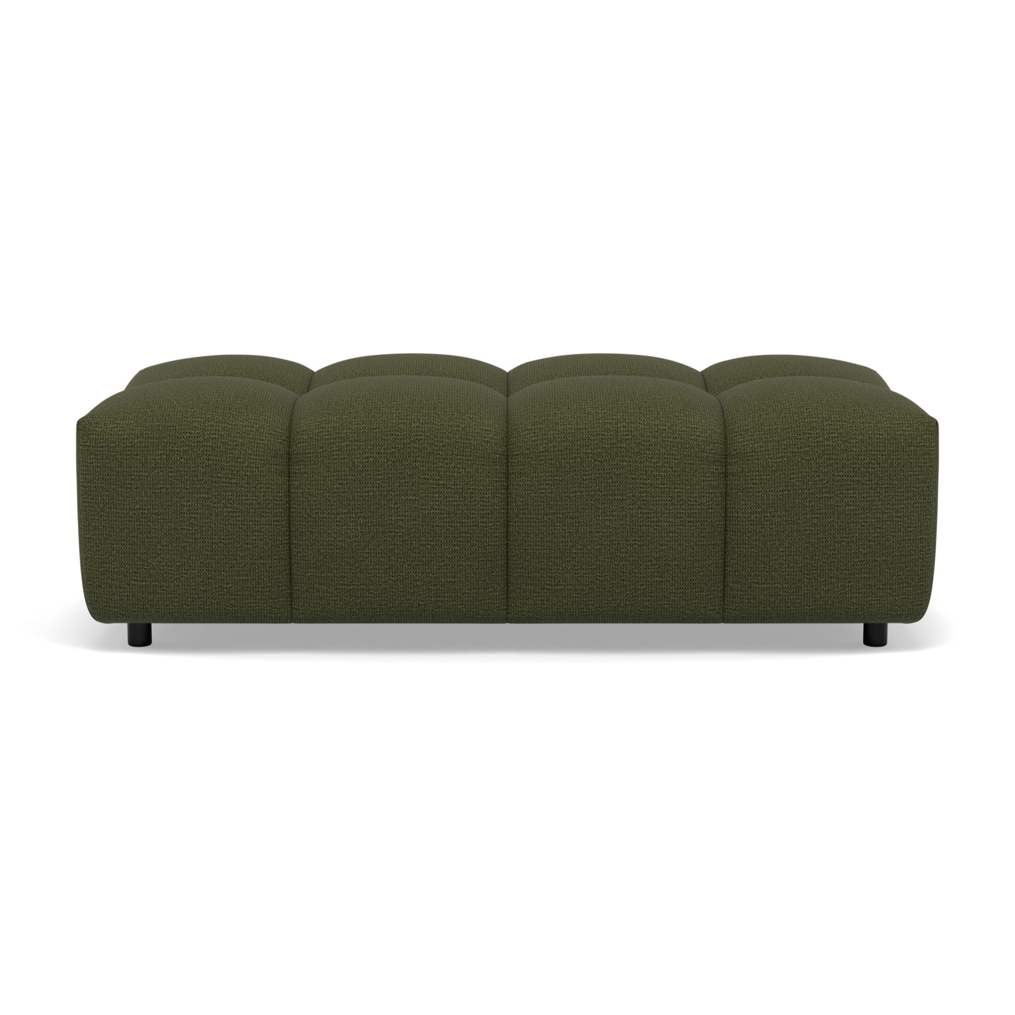 Adelaide - pouf en tissu texturé - Vert