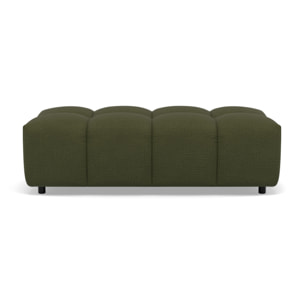 Adelaide - pouf en tissu texturé - Vert