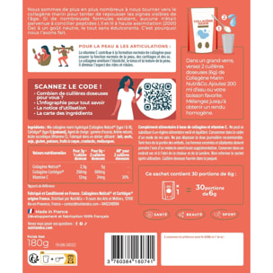 Nutri&Co Collagène Marin Type 1, 2 & 3 Peau & Articulations Goût Neutre - 180g