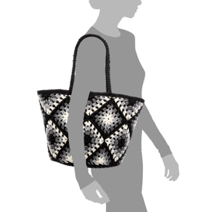 Zenson bolso de hombro mujer. Fabricado en algodón.