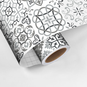 Sticker crédence adhésive - CARRELAGES GRIS - 60x200cm