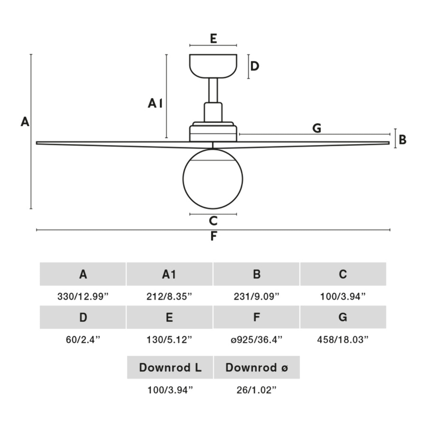 KLIM S ventilatore da soffitto nero/noce DC E27