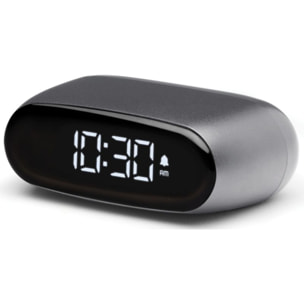 Réveil LEXON Minut ultra-compact Rechargeable Gris