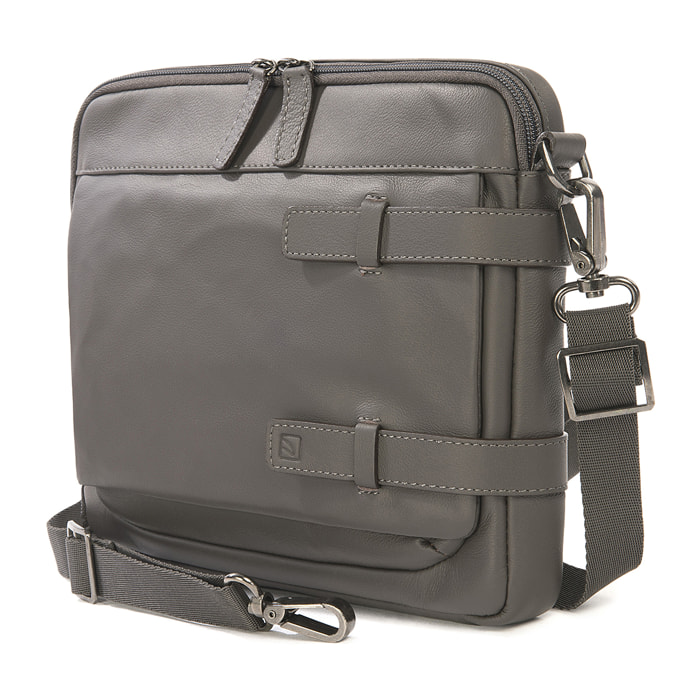 Borsa a tracolla  unisex In Vera pelle Made in Italy 27x22x5,5 cm