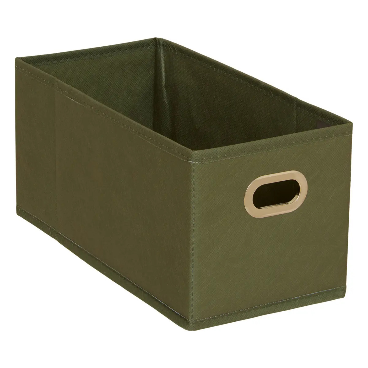 Panier tissu 15x31cm "Mix N' Modul" vert kaki
