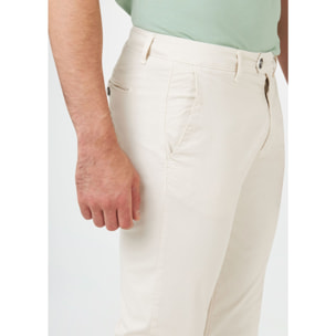 CONBIPEL PANTALONI BIANCO LANA