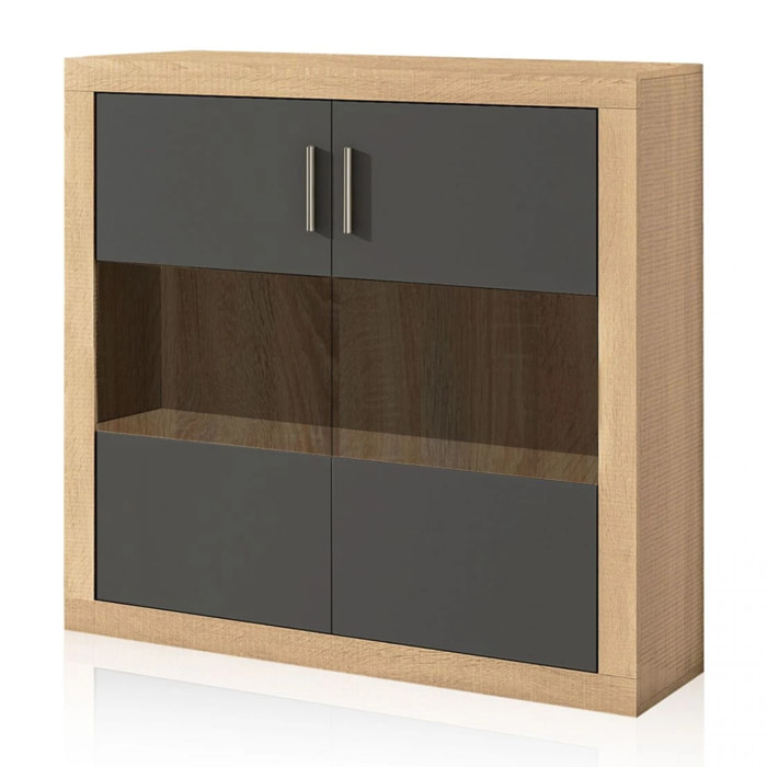 Bodeguero Nuka 2 puertas Cambria - Grafito