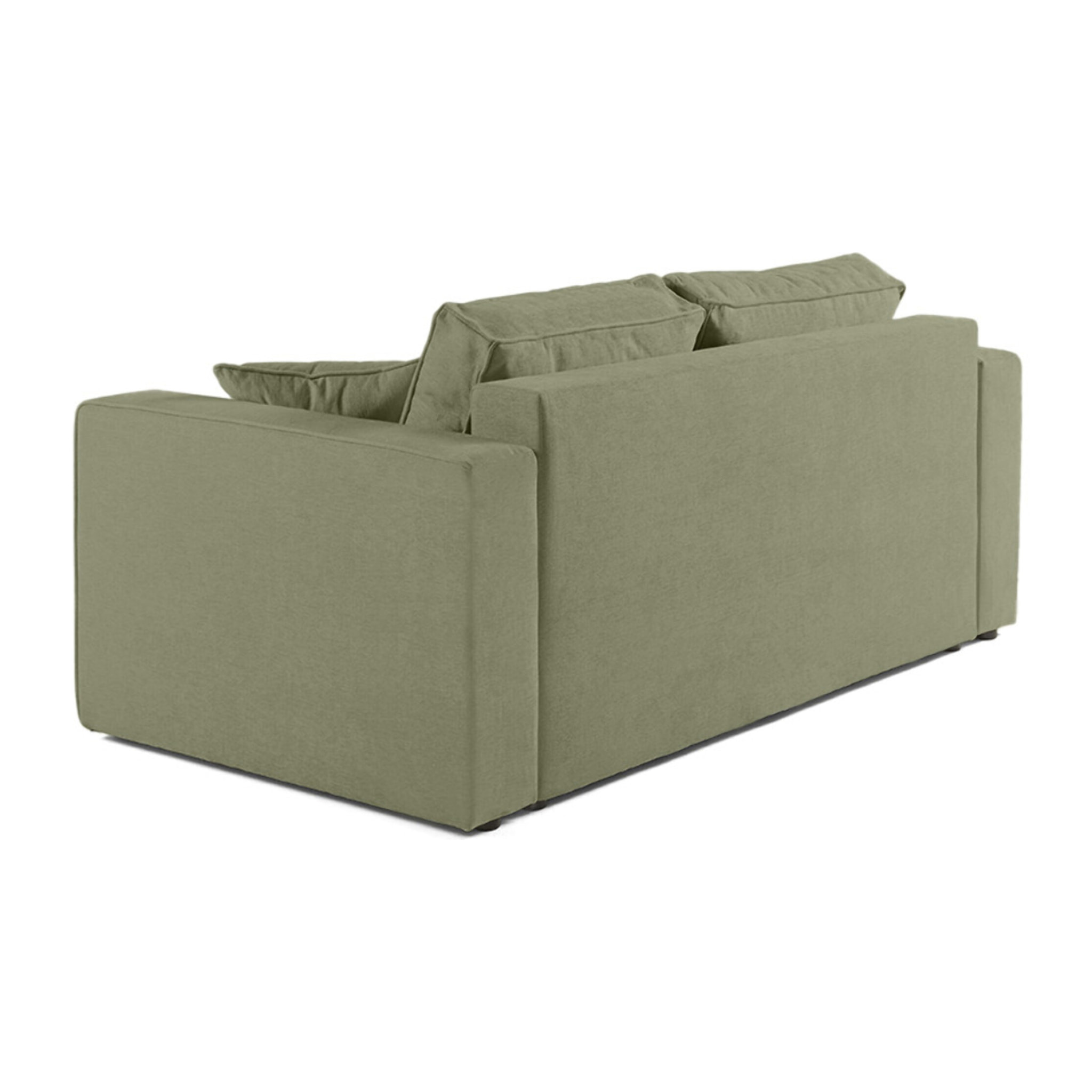Topaze - canapé droit 2 places - en tissu - Vert