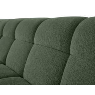Ray - canapé d'angle gauche - 4 places - en tissu texturé - Vert