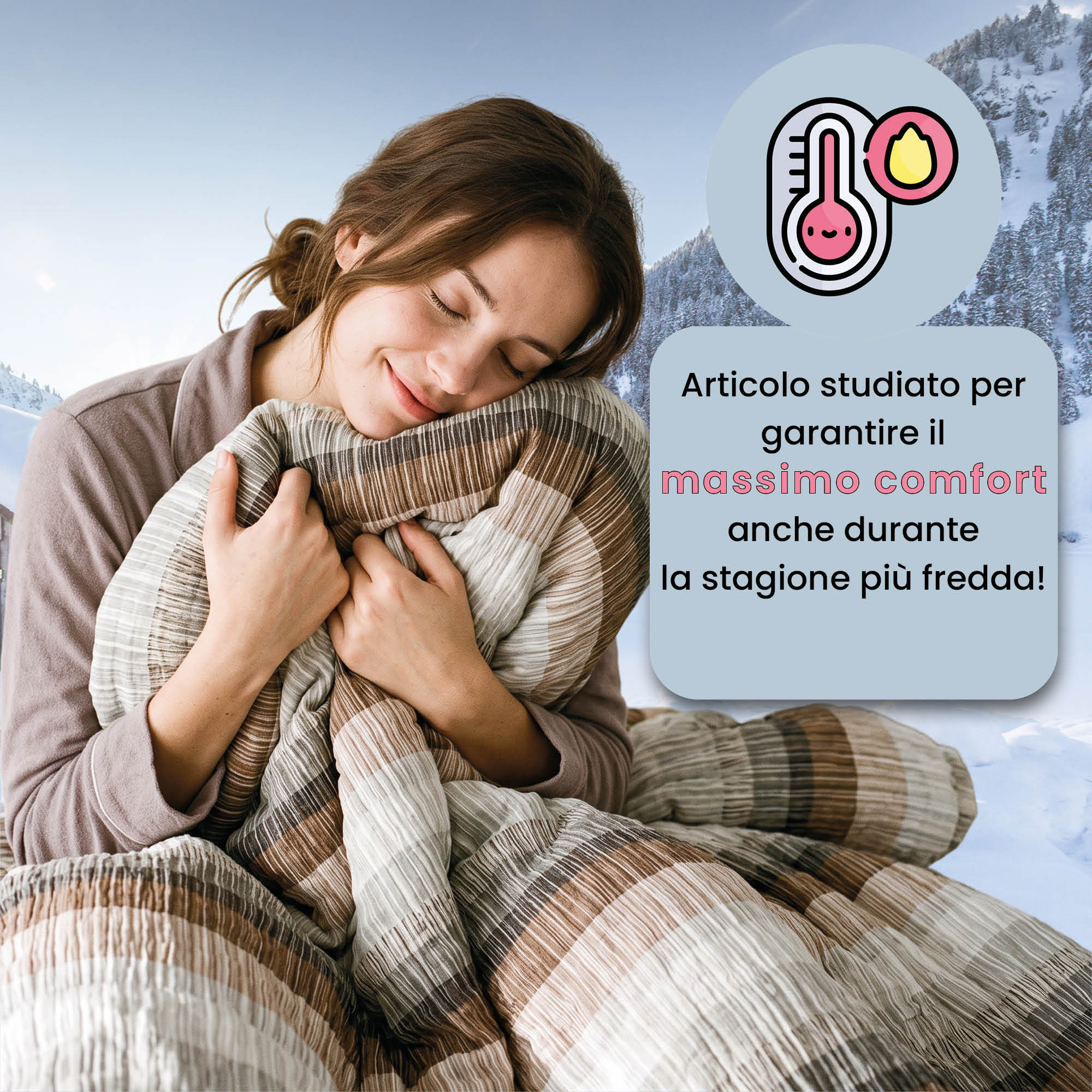 TRAPUNTA INVERNALE INFINITY - 300gr - 100% Microfibra - Made in Italy