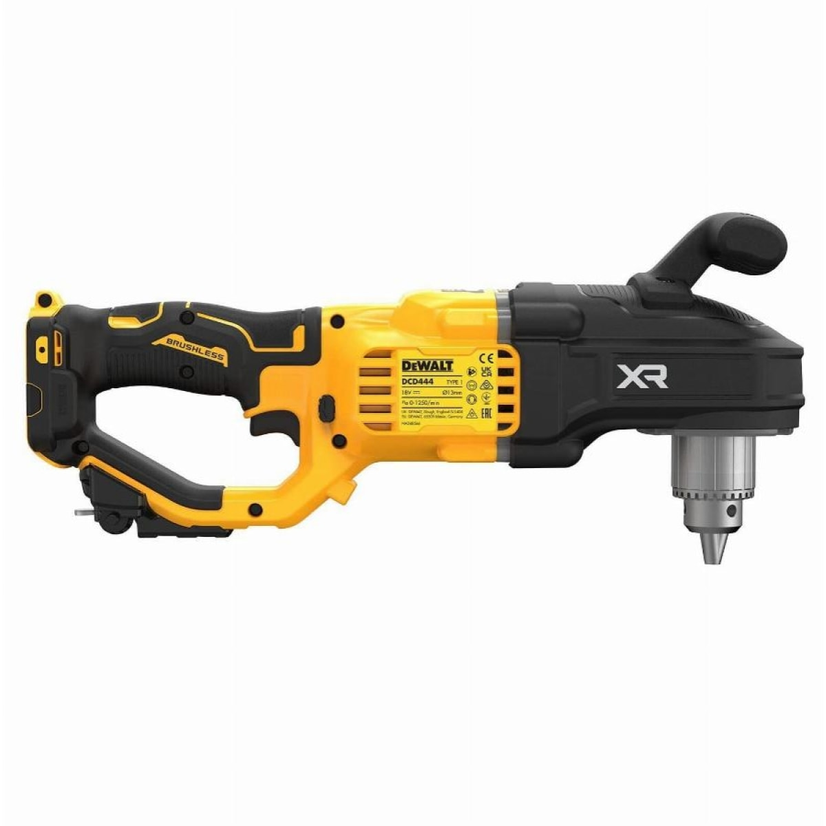 Perceuse visseuse d'angle XR 18V Brushless - DEWALT - Sans batterie, ni chargeur - DCD444N-XJ