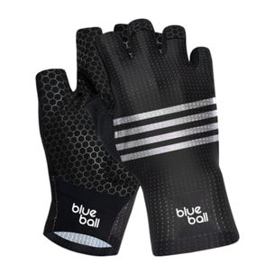 GUANTES BICICLETA CORTOS BLUEBALL EN AZUL CON RAYAS BLANCAS