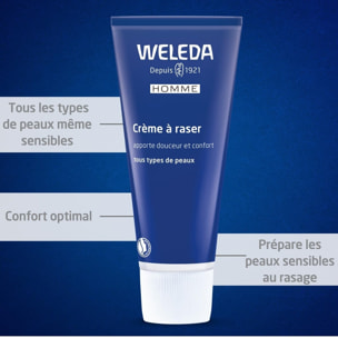 WELEDA - DUO rituel visage homme - Crème à raser + Lotion après rasage - Peaux normales - Certifié Natrue**- Tube 75 ml et flacon 100ml