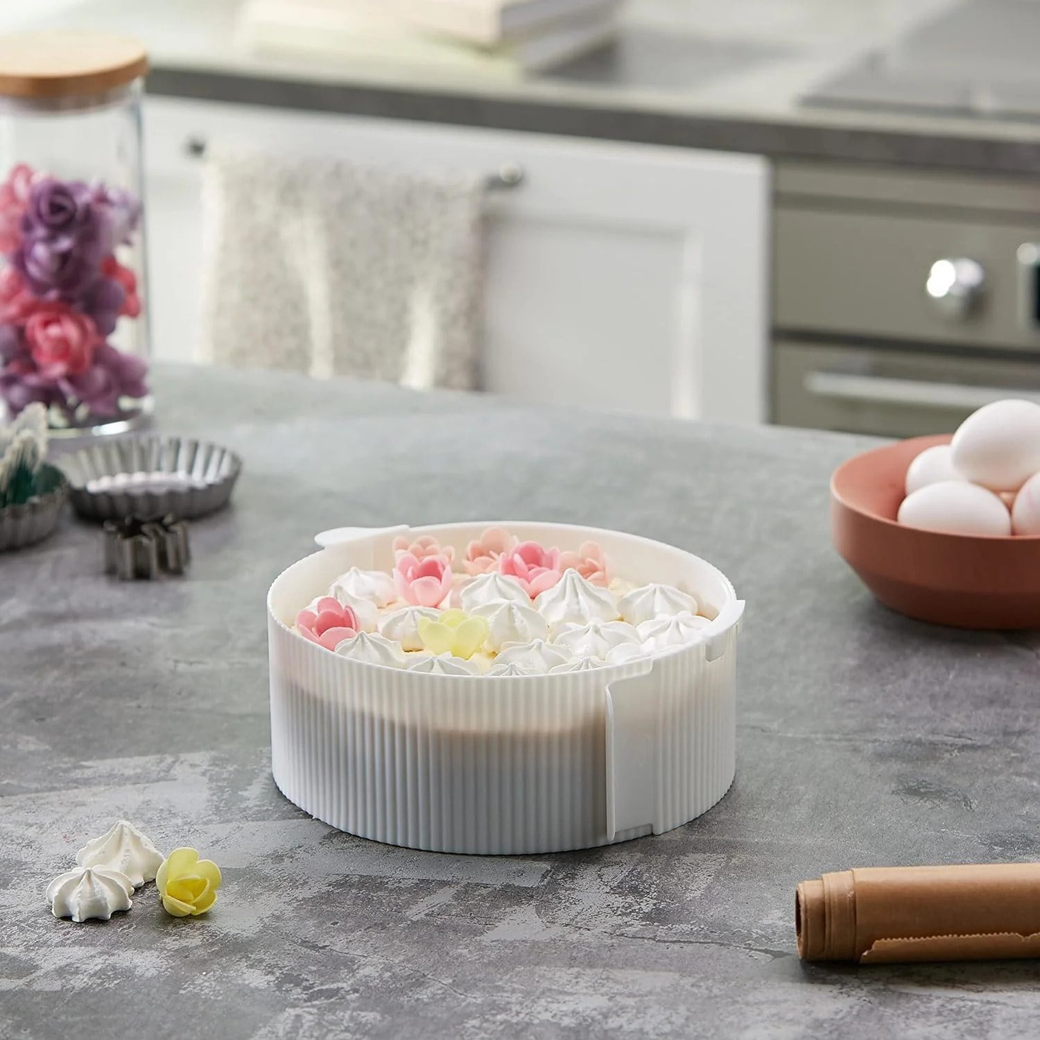 Cercle de pâtisserie en plastique réglable de 15 à 30 cm Dr. Oetker Baker Edition