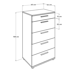 Mueble de sonoma con 100% tablero aglomerado rechapado en melamina.