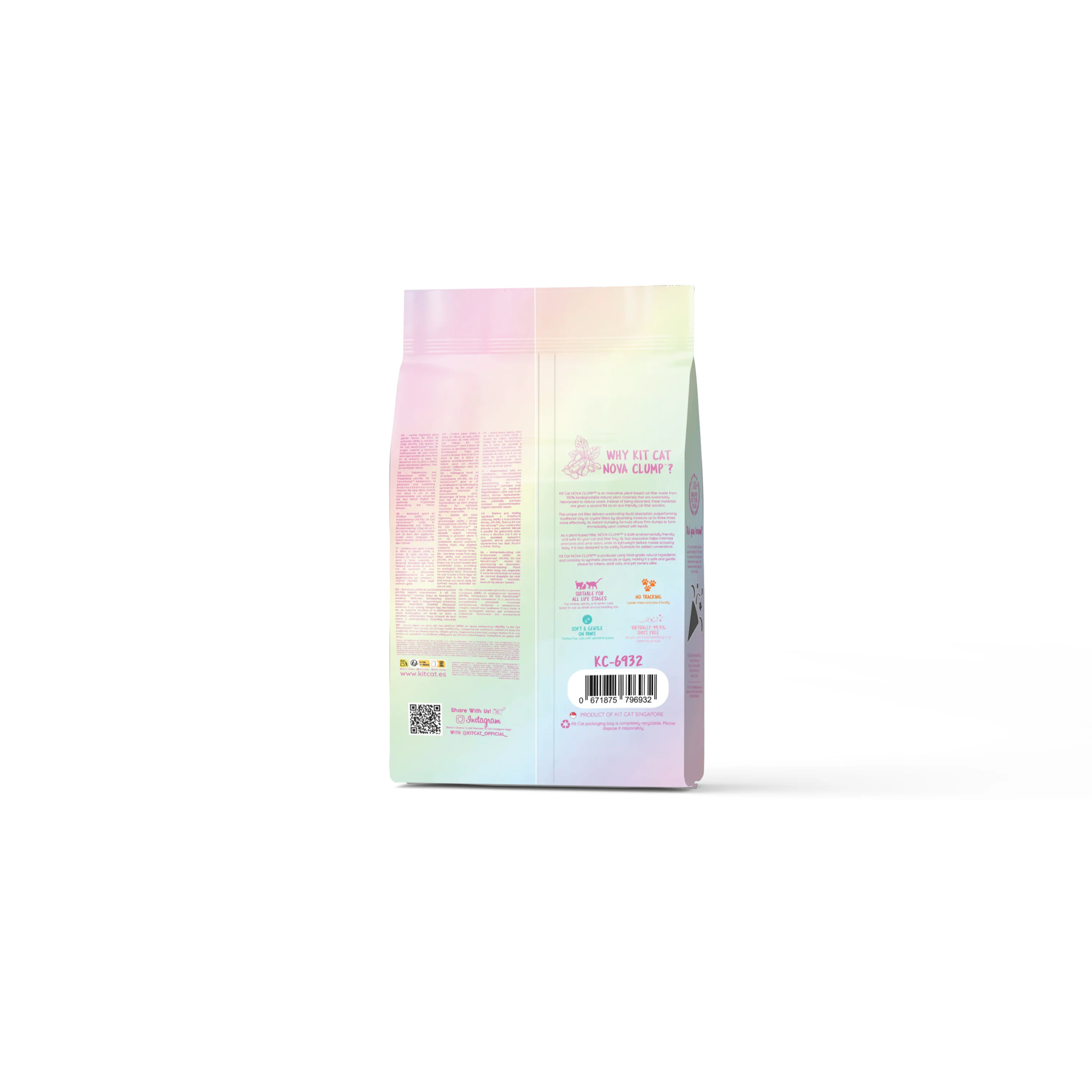 Kit Cat Arena Eco Nova - Confetti 7 L Arena para gatos
