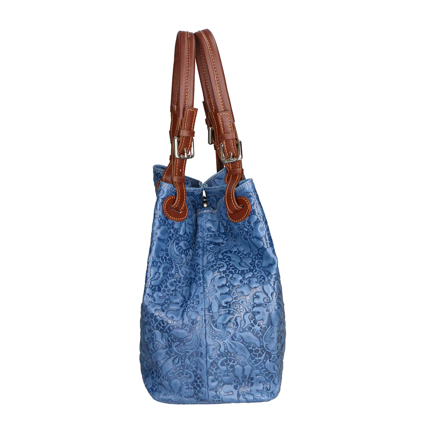 Borsa a mano da Donna Elenia in Vera Pelle Made in Italy 29x33x16 cm