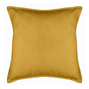 Coussin "LILOU" coton jaune 45x45cm