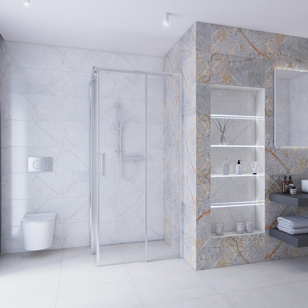 Pack WC bâti-support Geberit + WC sans bride Swiss Aqua Technologies + Abattant SoftClose + Plaque chrome (GebBrevis-C)