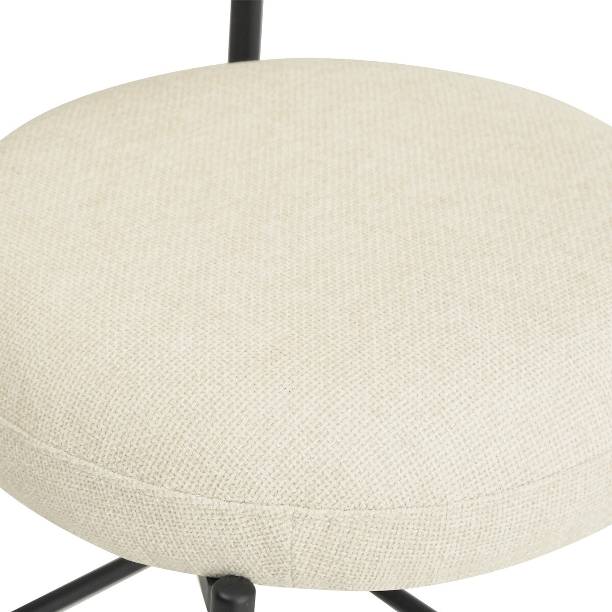 Lot de 2 tabourets de bar en tissu chenille - ORLA