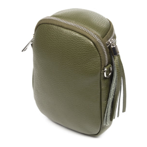 Agugliano borsa a tracolla donna. Pelle autentica Dollaro.