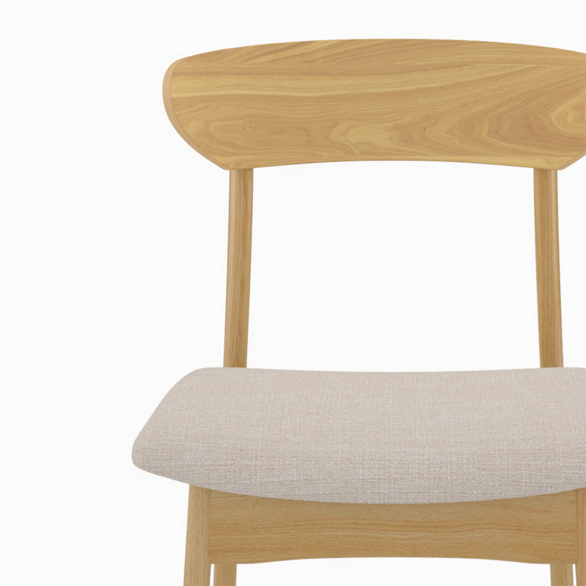 Table et chaises en bois clair 6 personnes - Eddy